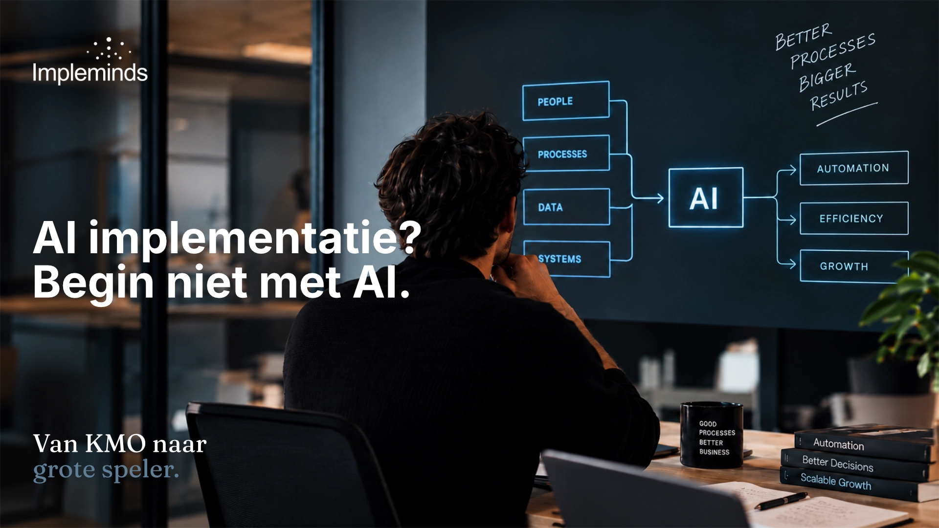 Beeld bij het artikel over AI implementeren beginnend bij processen in plaats van technologie